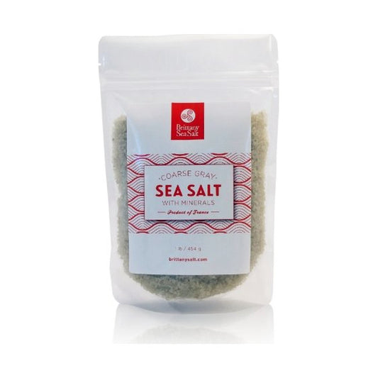 Coarse Gray Sea Salt - 1 lb -  Brittany Sea Salt