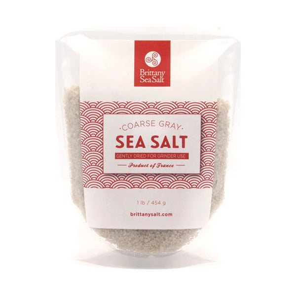 Coarse Gray Sea Salt Dried for Grinders - 1lb - Brittany Sea Salt